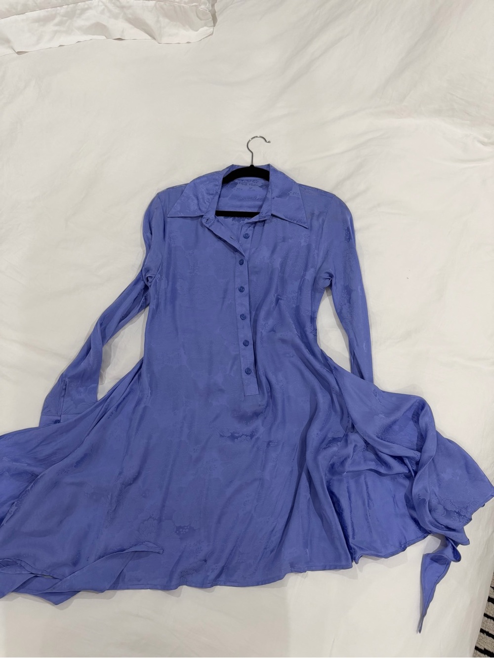 Chic Le Frique Terrah Women’s Long Sleeve Collared Mini Shirt Dress